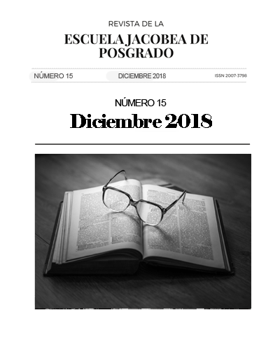 Número 15 Revista Escuela Jacobea de Posgrado